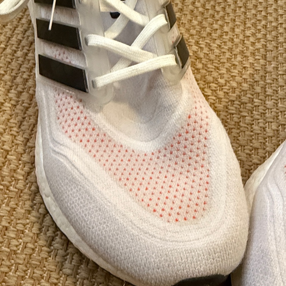 Adidas white, black and orange ultraboost sneaker - Picture 3 of 10